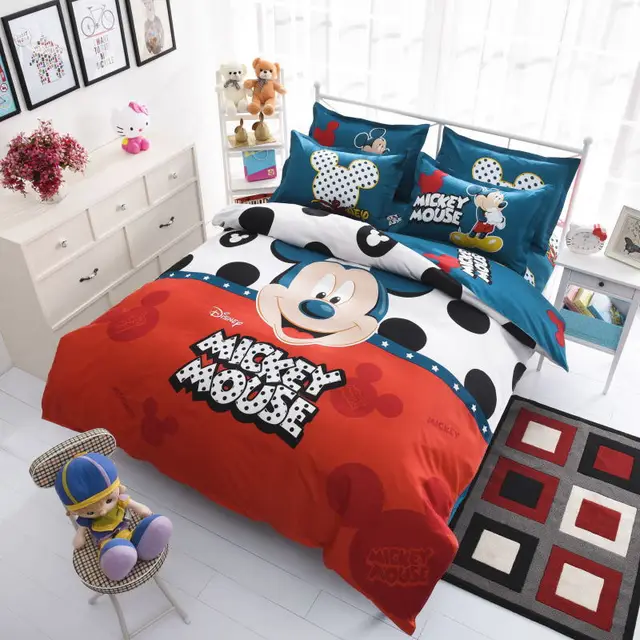 cartoon bedding sets Twin/full/Queen Size Cartoon characters theme 3pcs