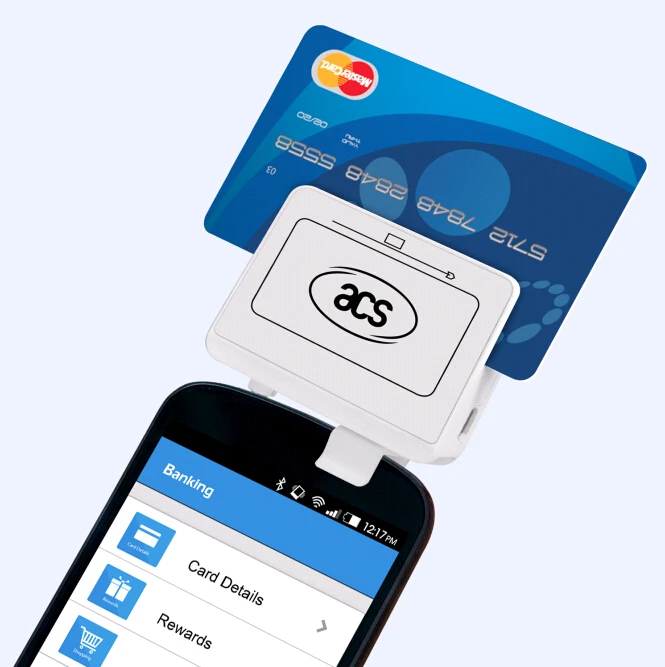 ACR32 мобильный аудио разъем магнитной карты и карта с чипом IC Reader поддерживает Android и Apple IOS системы rfid reade