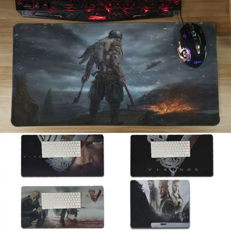 Babaite винтажный крутой Viking Warrior удобный коврик для мыши игровой уникальный