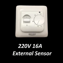 Механический Электрический Температура контроллер 220V 16A Напольное отопление-комнатный термостат