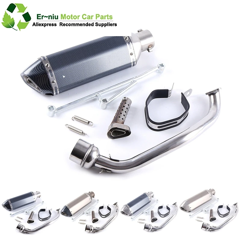 

Motocycle Scooter Moped Exhaust Muffler with DB-KILLER Full System Slip-On For GY6 125 150 152QMI 157QMJ 4 Stroke Engine
