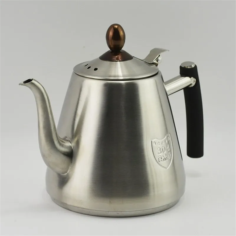 1.2л 304 нержавеющая сталь высокое качество плоский чайник кофе капельный чайник индукционная плита чайник для воды горячая вода для бариста