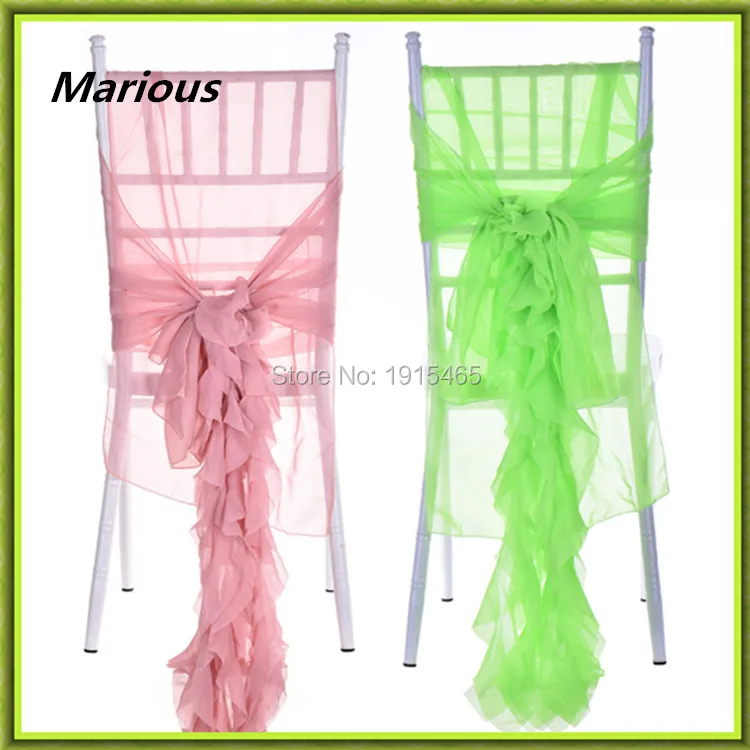 chiffon chair  sash