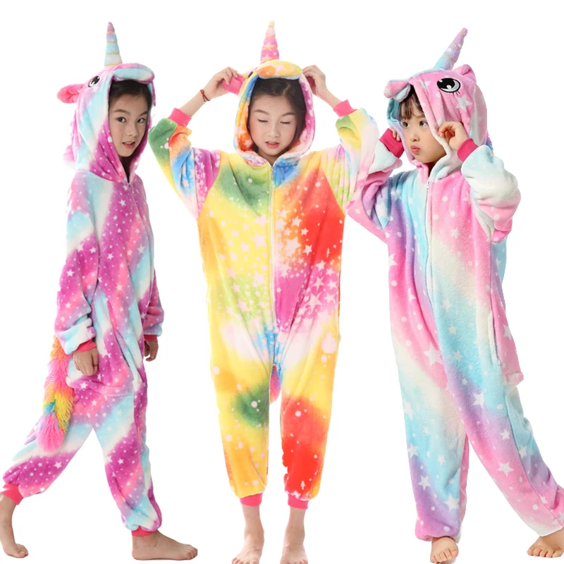 Comprar Kigumi pijamas para niños niñas unicornio Anime Panda Onesie disfraz de bebé niños ropa de dormir Jumpsuit Licorne invierno pijamas niños
