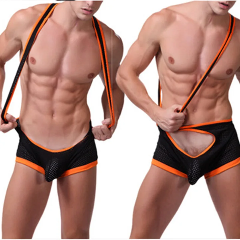 

Hot Novelty Mens Mesh Sexy Mankini Thong Underwear Breathable Swim Briefs Surfing Swimwear Bikini Pouch Gay Dropshipping M75