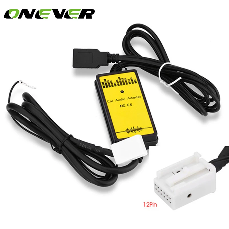 Автомобильный адаптер с USB интерфейсом Onever 12 В MP3 аудио AUX SD WMA декодер