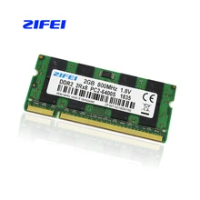 

ZIFEI Ram DDR2 2GB 800 MHz Laptop Memory 204pin 1.8V PC2-6400
