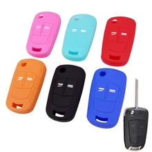 2 кнопки силиконовый чехол для ключей подходит для Vauxhall Opel Corsa ASTRA MERIVA Vectra Zafira SIGNUM TIGRA Удаленный Флип-ФОБ чехол