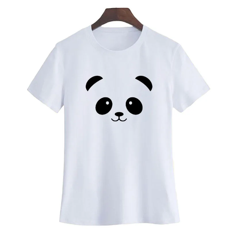 

Panda T Shirt Cute Panda Lovers Animal Printed Crewneck Short Sleeve Fashion Women Clothing Kawai Harajuku Graphic Tee Shirt