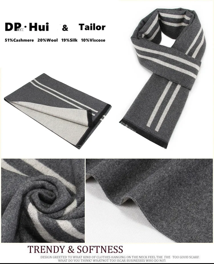 Winter Scarf Men New Brand Pashmina Wraps brown Thicken Cashmere Long Scarves Man Fashion Designer Accessories High Quality mens linen scarf