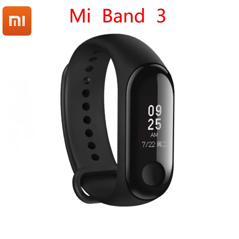

Original Xiaomi Mi band 3 0.78 inch OLED Bluetooth 4.2 Screen Message Display Caller ID Weather Smart Sport Bracelet Miband 3