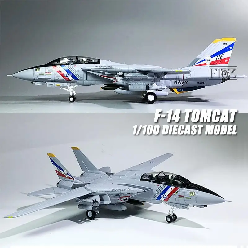 

F-14 TOMCAT 1/100 diecast plane model aircraft WLTK