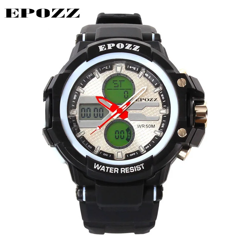 

EPOZZ Brand new quartz watch for men fashion racing dive running electronic sports watches luxury digital military clock 1310