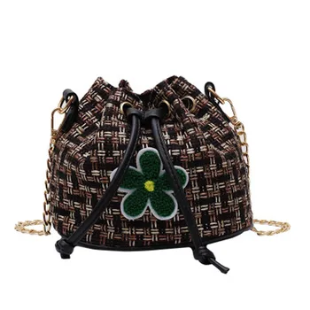 

New Elegant Shoulder Bag Women Wild Simple Messenger Bag For Girls Bag Woman 2019 New Fashion Chain Trend Casual Bucket bag K704