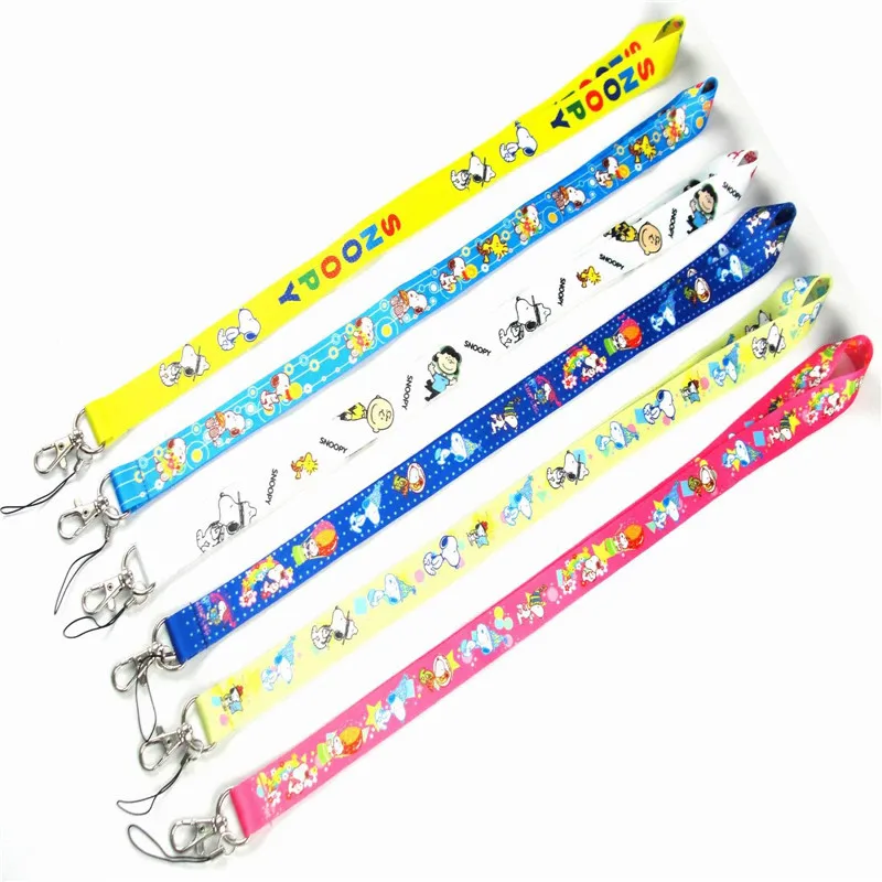 

Charlie Brown Strap Metal Clip Hanging Neck Rope Lanyard para llaves for iPhone Camera USB Holder ID Pass Card Name Badge Holder