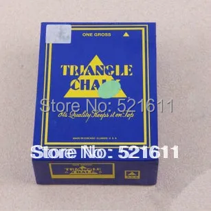 

Free shipping 12pcs/lot Triangle billiard snooker chalks colorful chalks Blue/Green/Yellow/Orange/Red/Gray/Black/White Colors