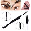 Double Head Fashion Foldable Steel Eyebrow Eyelashes Eye Brow Extension Brush Metal Comb Cosmetic Makeup Tools Eyelashes Comb 1