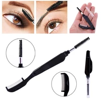 Double Head Fashion Foldable Steel Eyebrow Eyelashes Eye Brow Extension Brush Metal Comb Cosmetic Makeup Tools Eyelashes Comb 1