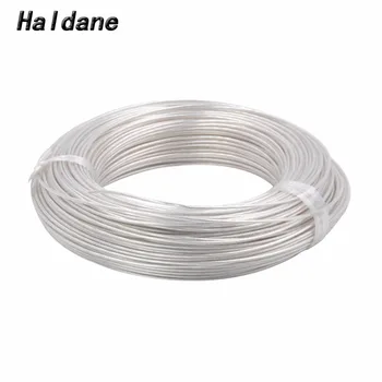 

Free Shipping Haldane 10Meter 0.12/0.2 square 7N OCC Signal Copper Silver Plated Tefl Wire Cable for DIY Headphone cable
