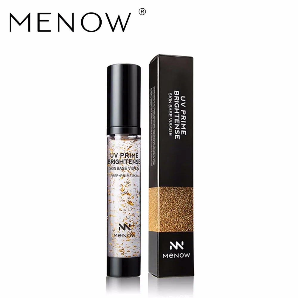 

MENOW Brand Make up Gold Primer Gel Cream 28 ml Liquid Foundation Nourish quarantine Moisture Face care Cosmetic whole sale SC15
