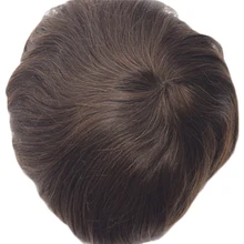 Stock 7″x9″ Remy Indian Human Hair Men’s Toupee Super Thin Skin 120% Hair Density Free Shipping
