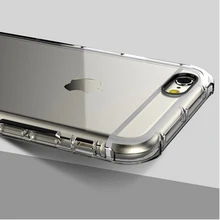 Чехол для iPhone 7 Plus 8 силиконовый прозрачный для iphone 8 плюс iPhone 6 6 S 5S 5 Чехол Мягкие TPU крышка Черный 10 шт./лот