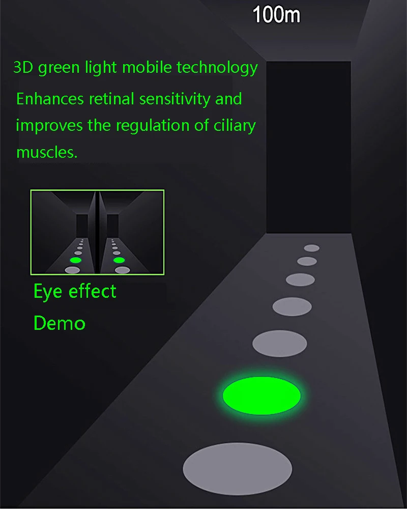 USB 3D перезаряжаемый Электрический Зеленый Свет Массажер для акупунктуры усталость головы снятие стресса прибор для защиты глаз инструмент