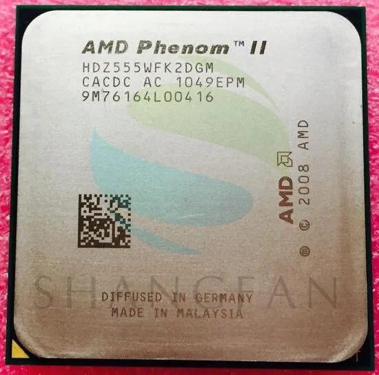 

AMD Phenom II X2 555 3.2GHz Dual-Core (3.2Ghz/ 6M /80W / 2000GHz) CPU Processor HDZ555WFK2DGM Socket AM3 938pin