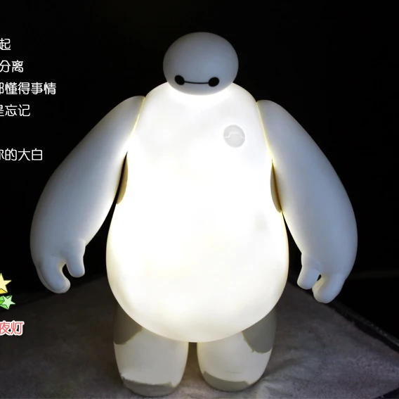 11cm Big Hero Robot Toy Model With White light Action Figure Robot ...