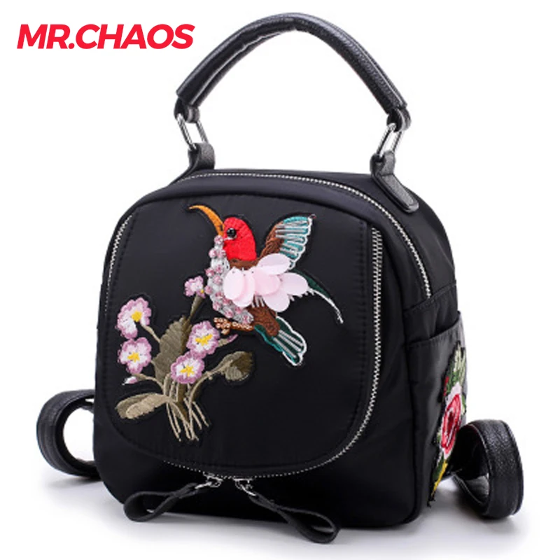 

Women backpack new bags Korean fashion embroidered backpack tide student bag travel