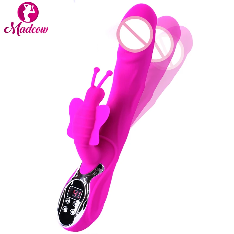 G-Spot Butterfly 12 Скоростей USB Мощный вибратор клитор фаллоимитатор со стимулятором