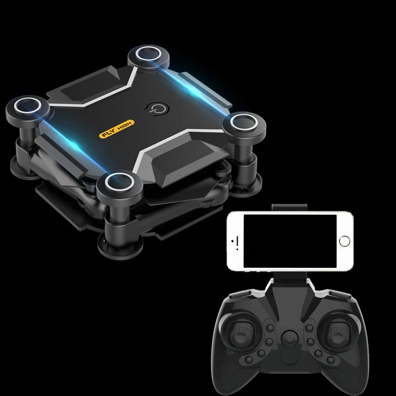 Mini Drone With Camera HD S16 No Camera Foldable RC Quadcopter Altitude Hold Helicopter WiFi FPV Micro Pocket Dron