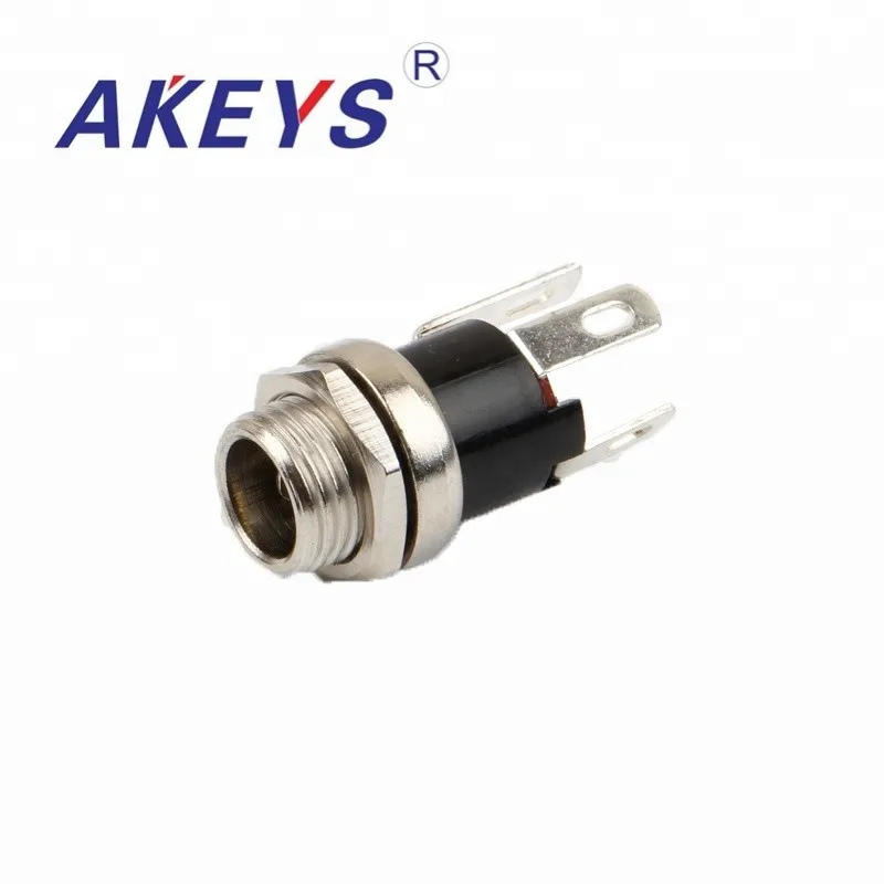 

10PCS DC-025M 5.5-2.5MM metal round waterproof DC connector DC power jack DC audio jack