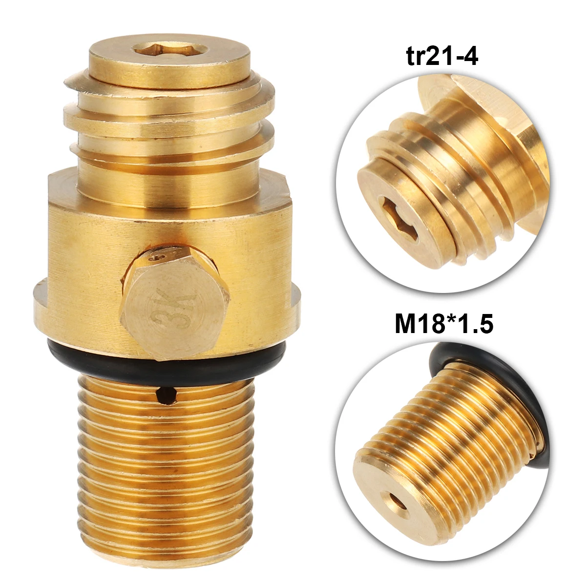 M18 Replacement CO2 Tank Brass Pin Valve for SodaStream Brass Valve