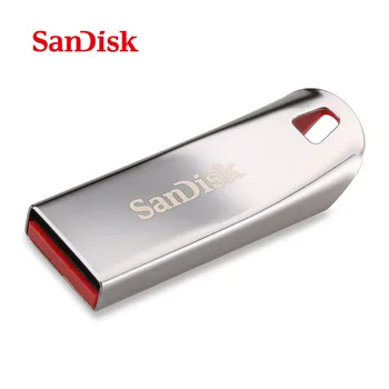 

Original 100% USB 2.0 16gb memory stick Metal pendrive Free Lanyard pen drive SanDisk usb flash drive CZ71