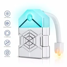 Lamparas Motion Sensor Light Bulb UV Germicidal For Toilet Bowl 16 Colours Led Lamp Battery Powered Bathroom Washroom Lighting  