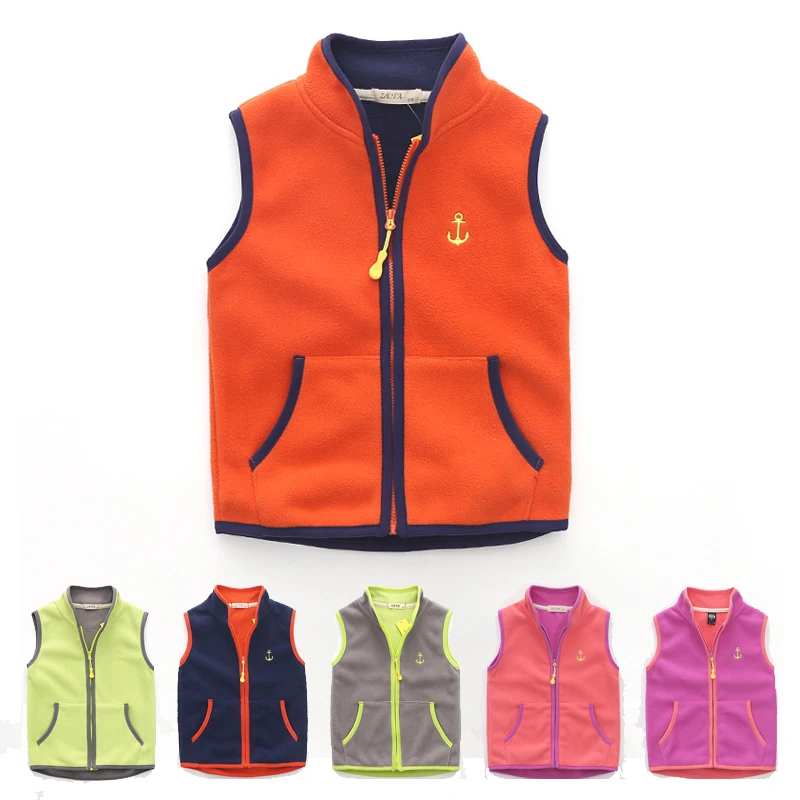 

fashion kids vest for boys girls tops spring autumn 2018 new baby boy kid waistcoat fleece vest coat jacket children clothes