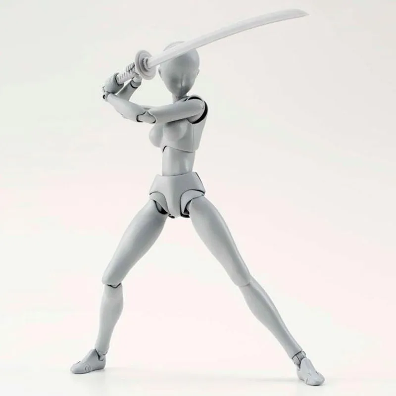 Anime Brinquedos BANDAI Tamashii Nations PVC Body Action Figure Collectible Model Doll Figma Female Male Body Chan Figures (2)