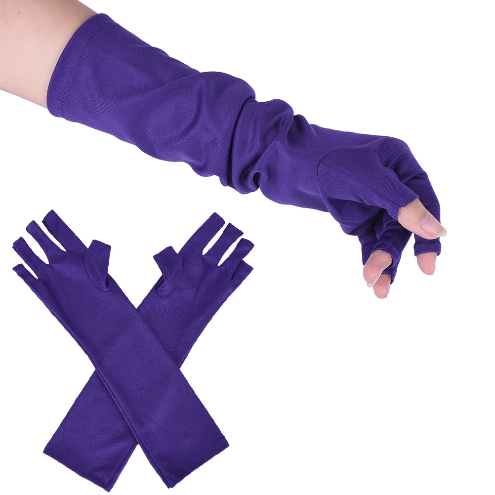 1Pcs Purple color Anti UV Gel Glove for Manicure Nail Art Dryer Salon