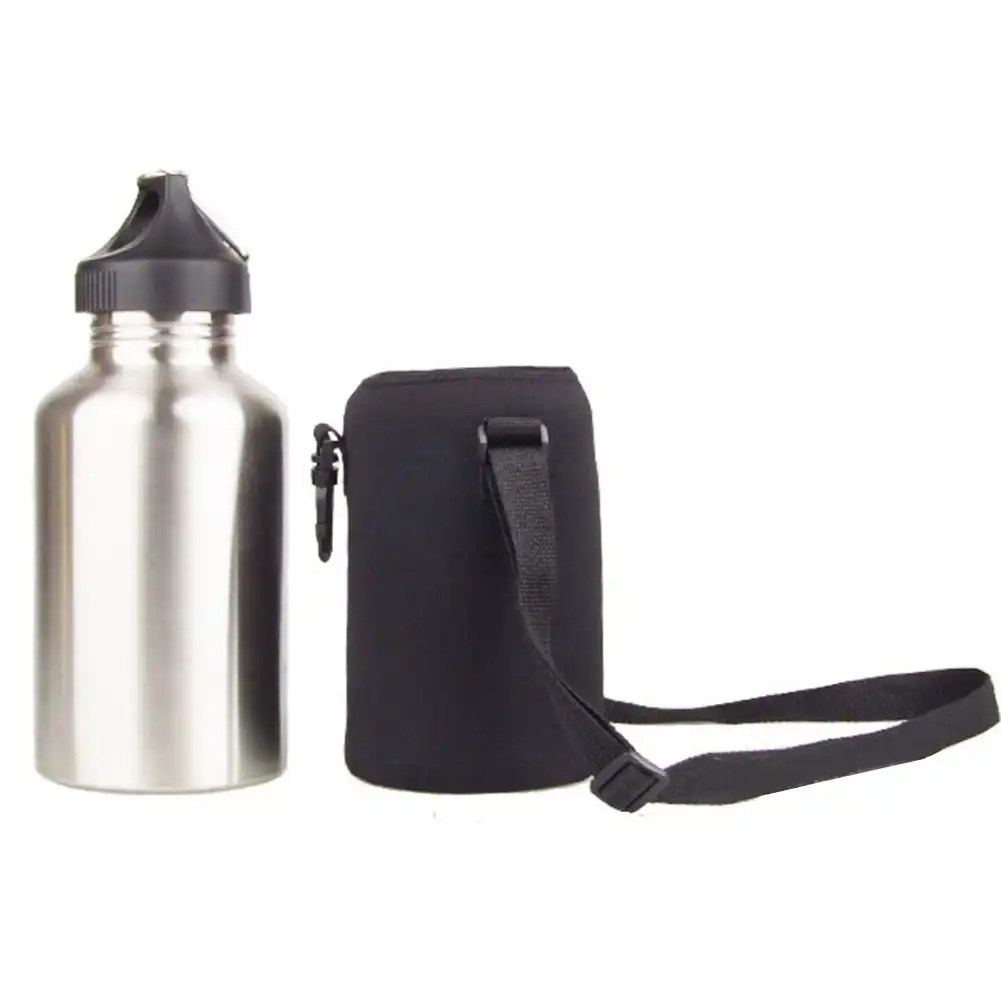 2L Durable Travel Stainless Steel Tea Water Bottle Carrier Insulated Bag Pouch