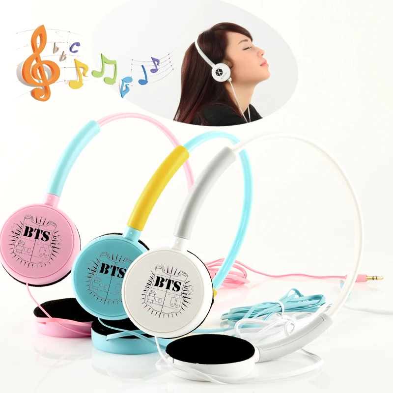 Bts headset candy color block decoration earphones pej023 en ...