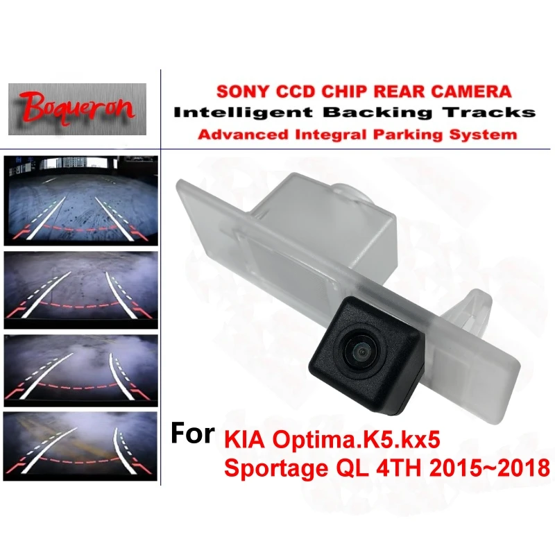 For KIA Optima K5 kx5 Sportage QL 4TH 2015~ CCD Car Backup Parking Camera Intelligent Tracks Dynamic Guidance Rear View Camera For KIA Optima K5 kx5 Sportage QL 4TH 2015~ CCD Car Backup Parking Camera Intelligent Tracks Dynamic Guidance Rear View Camera