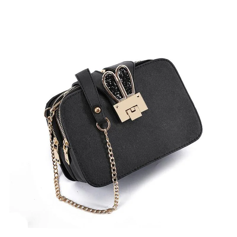 

woman messenger leather bag crossbody bag PU leather women shoulder bag famous designer fashion diamonds cartoon woman handbags