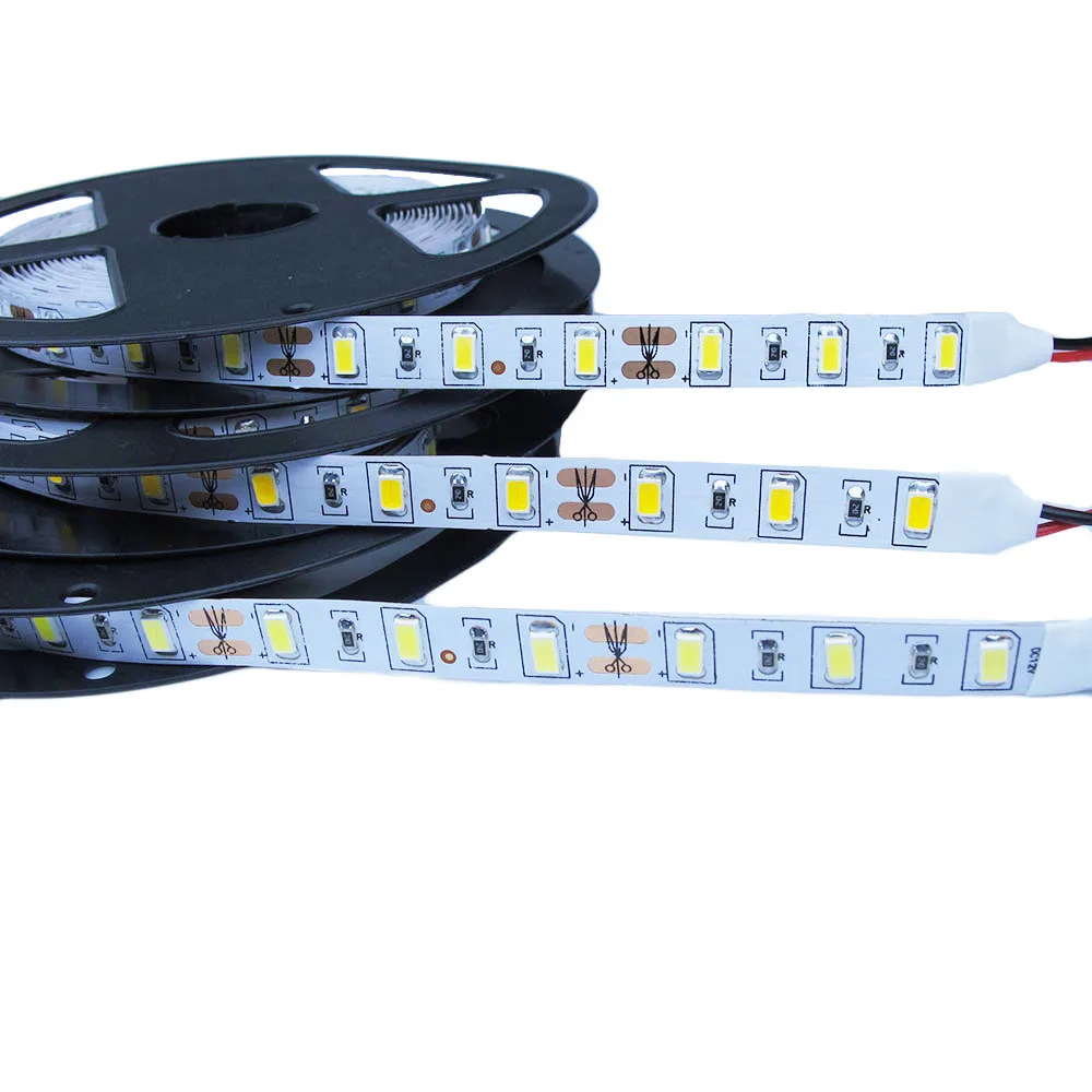 Светодиодная лента 12 в пост. Тока 5730 SMD 60 светодиодов/м 5 м/лот IP20 IP65
