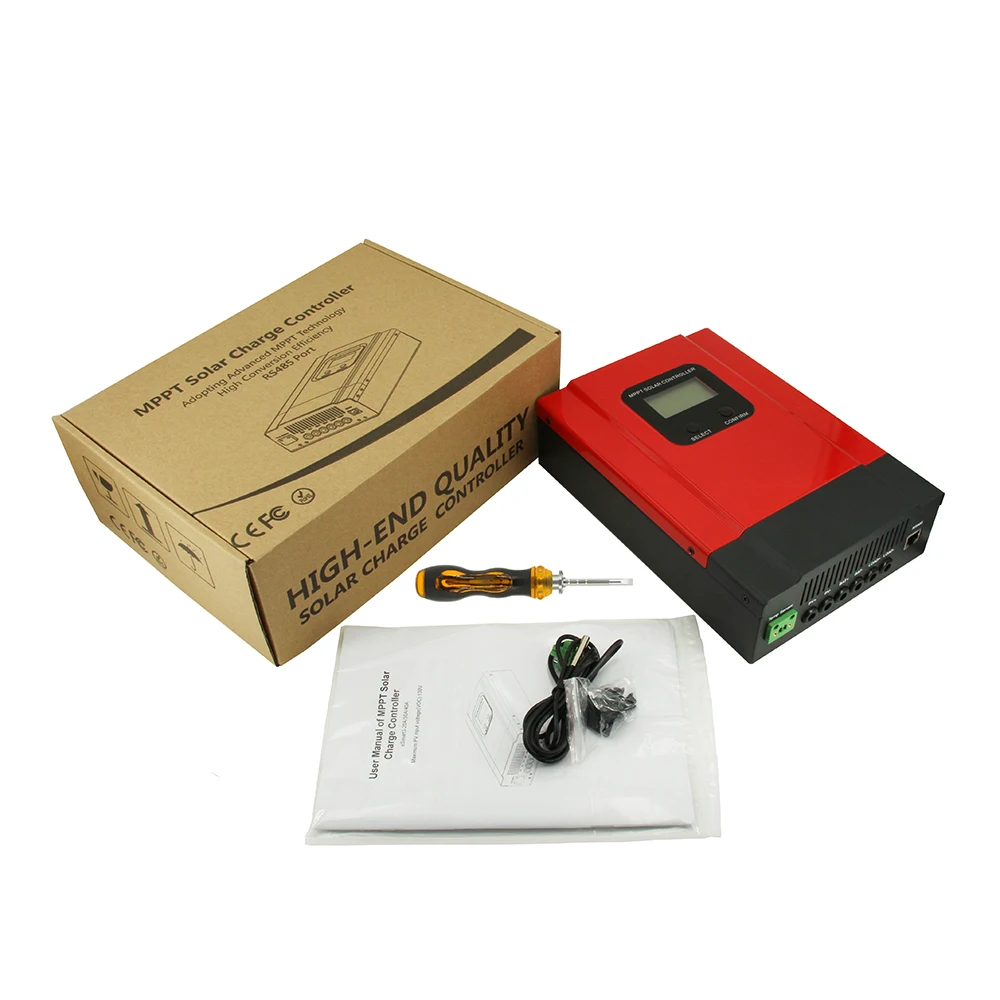 Controlador de Carga Regulador do Painel Solar da Eficiência Elevada do Lcd do Automóvel para a Entrada Mppt Solar 24 36 48 Máxima 150vdc Esmart3-60a 60a 12 v 17 Cheap Controladores solares