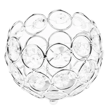 

12 Pieces Crystal Candle Holder Wedding Banquet Anniversary Celebration Tabletop Centerpieces