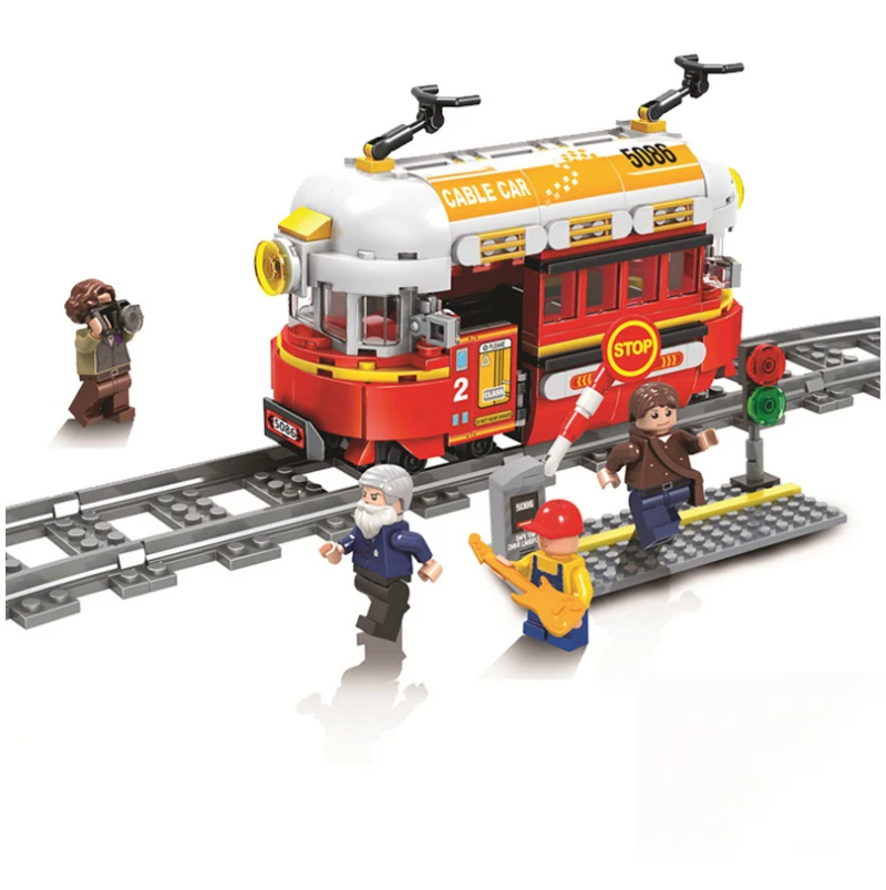 

2019 Train Bricks Model Building Blocks Technic Classic Kids DIY Cargo Toys Educational Christmas Birthday Classic Gifts Legoes