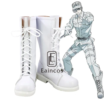 

Anime Cells At Work White Blood Cell Cosplay Party Custom Made Shoes
