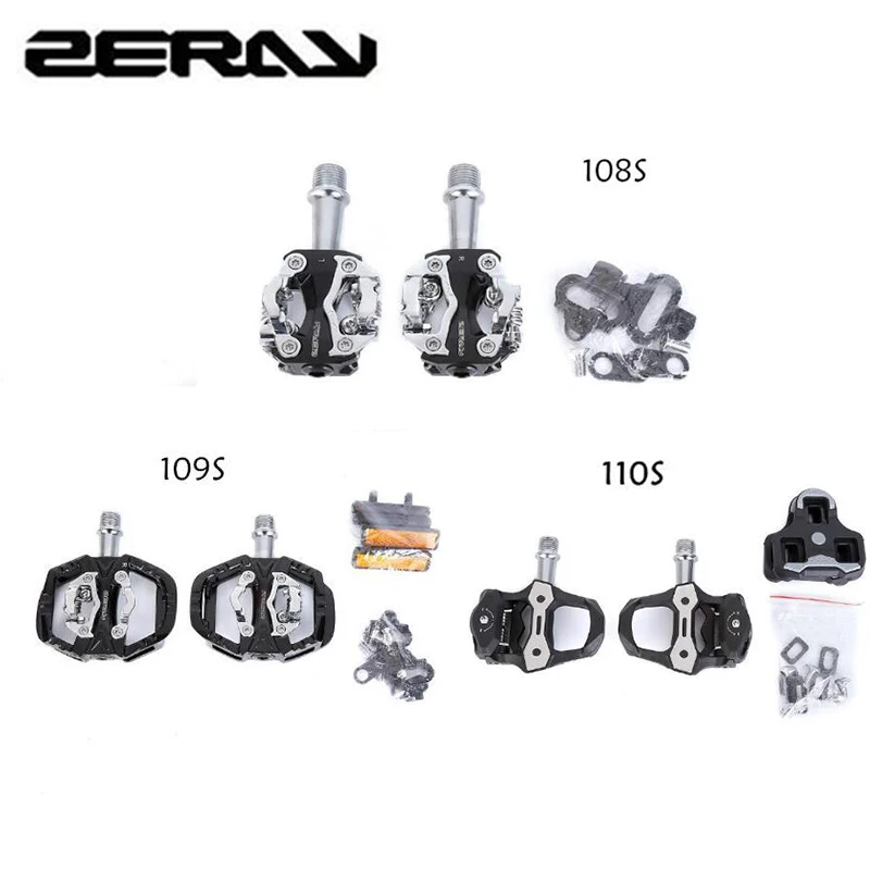 ZERAY ZP-108S109S110S دراجة الطريق الدراجة دراجة هوائية جبلية clipless دواسة الذاتي قفل دواسة SPD متوافق دواسة دراجة أجزاء رخيصة