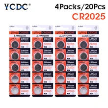 YCDC – piles bouton Lithium-Ion, 20x, haute capacité, pour montre, 3V, br325, dl2022, KCR2025, 2020, nouveau, 2025